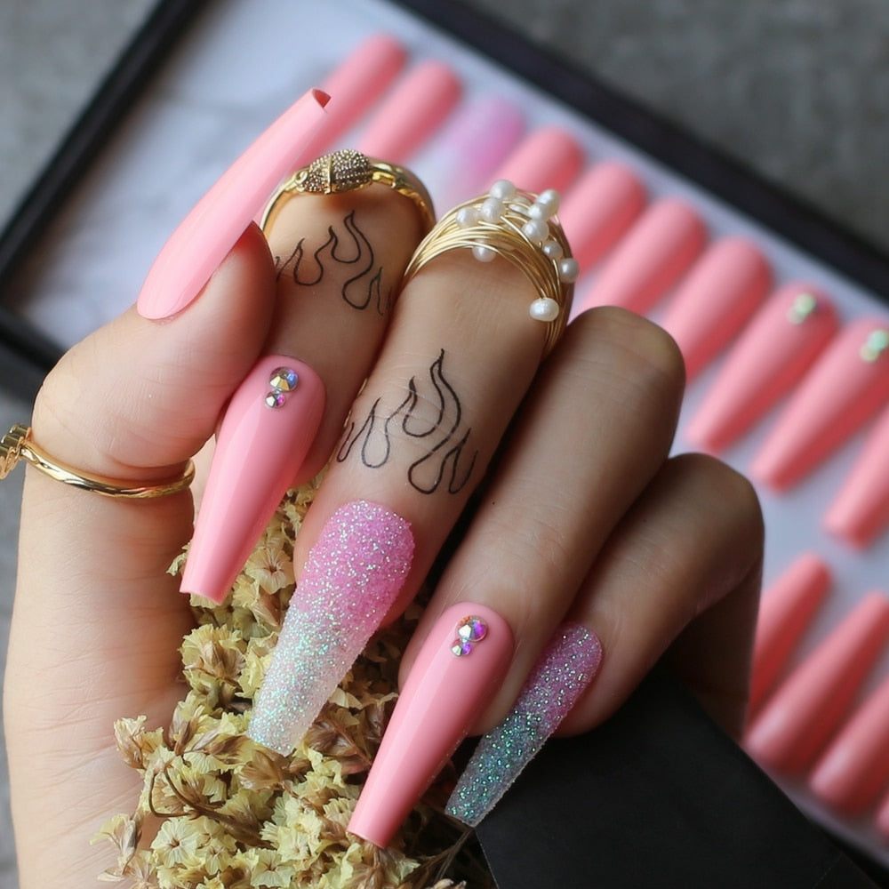40 Gorgeous Summer Coffin Acrylic Nails Ideas That Will Inspire You | Yellow  nails, Dandelion nail art, Yellow nail art
